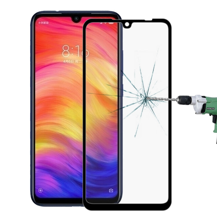 Ultra-Thin 9H 9D Black Tempered Glass Screen Protector for Xiaomi Redmi Note 7