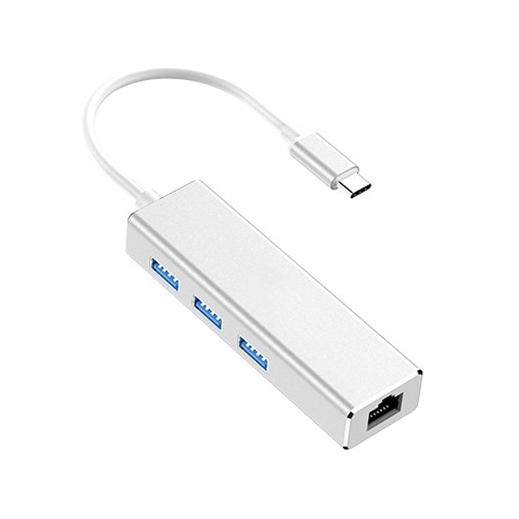 USB-C to Gigabit Ethernet and USB 3.0 Adapter Converter HUB