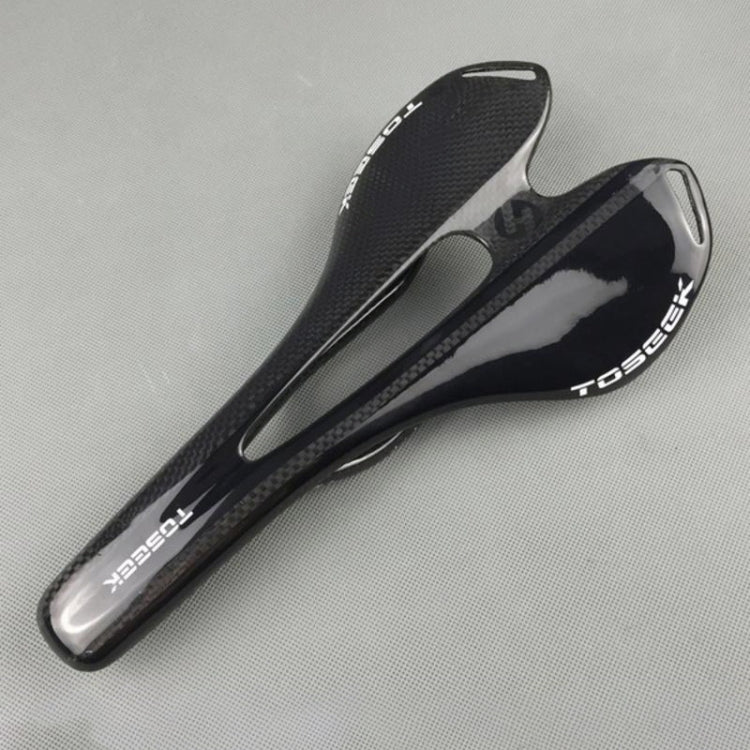 TOSEEK Road Bike Carbon Fiber Saddle with Hollow Design for Enhanced Comfort and Pain Relief