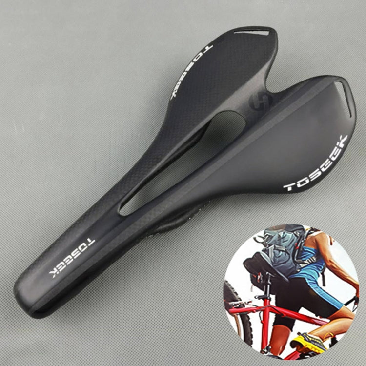 TOSEEK Road Bike Carbon Fiber Hollow Saddle