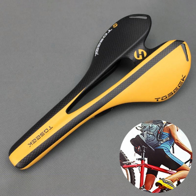 TOSEEK Road Bike Carbon Fiber Hollow Seat Saddle
