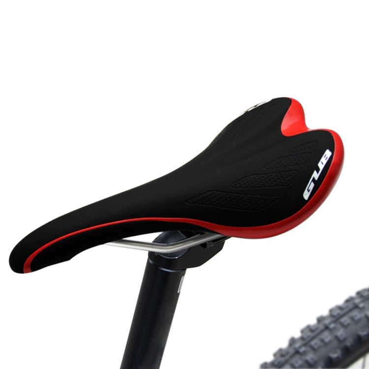GUB 3083 Red Microfiber Leather Bike Saddle for Mountain and Road Bikes