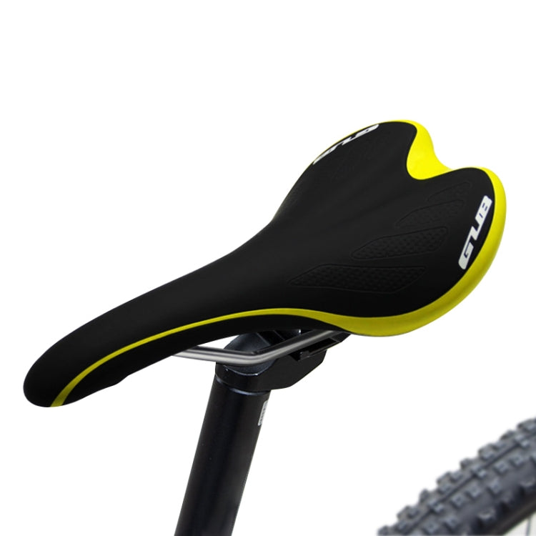 GUB 3083 Yellow Microfiber Leather Bike Saddle for Mountain and Road Cycling