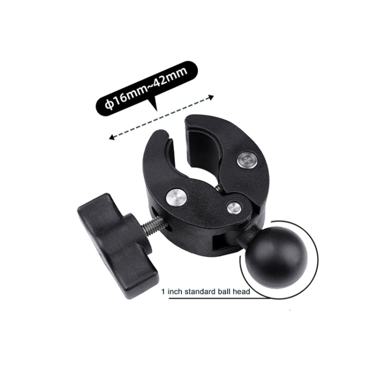 Motorcycle Handlebar Clamp Mount with Adjustable Grip