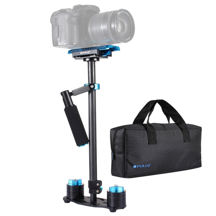 Carbon Fiber Handheld Stabilizer for DSLR & DV Cameras, Load Range: 0.5-3kg (Blue)