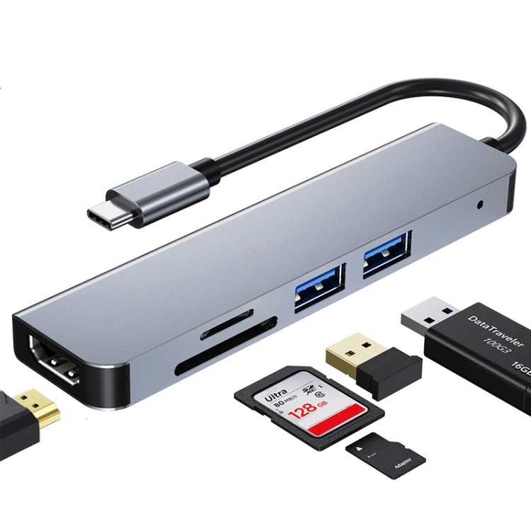 5-in-1 USB-C Docking Station HUB with 4K HDMI and Multiple Ports
