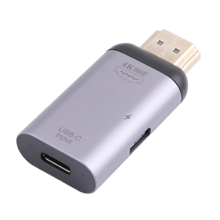 HDMI to USB-C + USB-C Adapter with 4K 60Hz Output