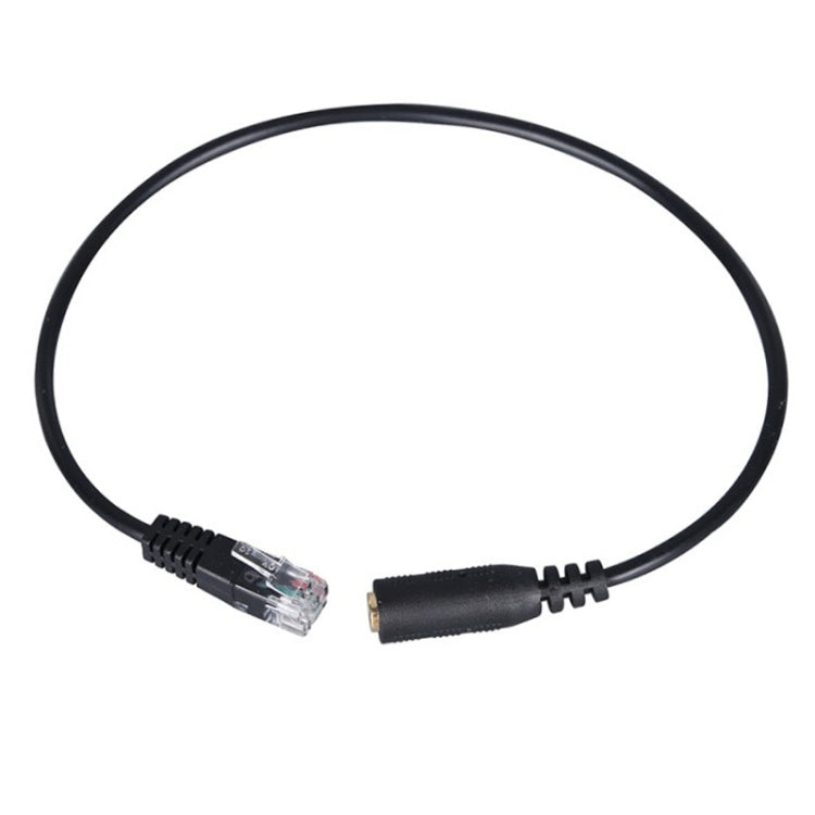 3.5mm Jack to RJ9 Adapter Cable for Connecting TRRS Headsets to Cisco Office Phones (38cm, Black)