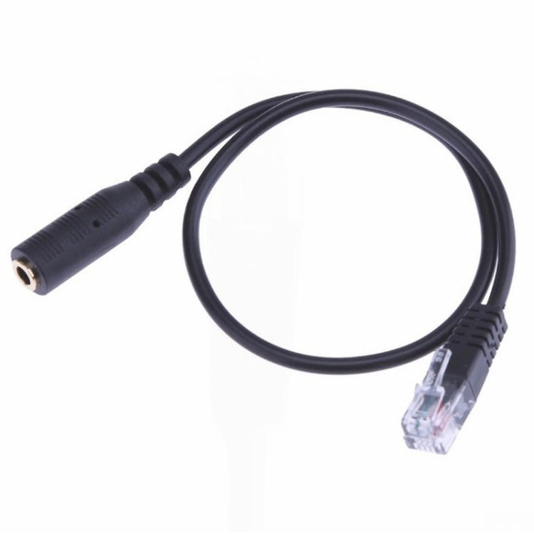 3.5mm Jack to RJ9 Adapter Cable for Connecting TRRS Headsets to Cisco Office Phones (38cm, Black)