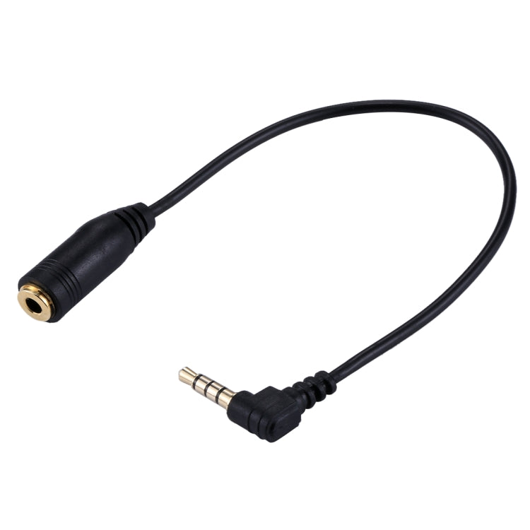 3.5mm Male to Female Headset Microphone Extension Cable - 20cm (Black)