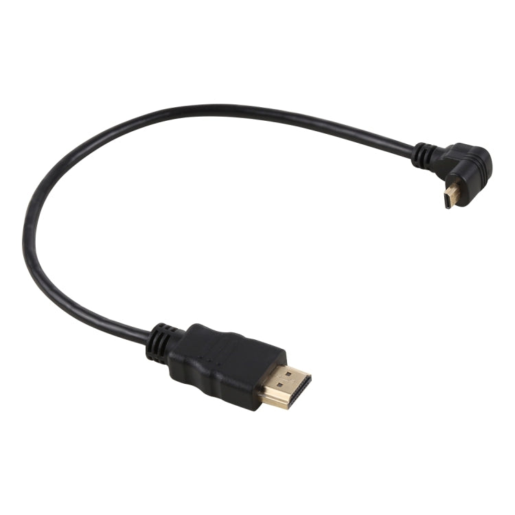 30cm 4K HDMI Adapter Cable with Reverse Angled Design and Gold-Plated Connector