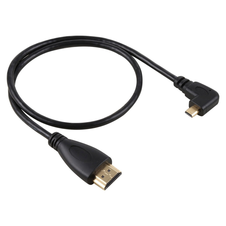 HDMI Male to Micro HDMI Right Angled Cable with Gold-Plated Connectors