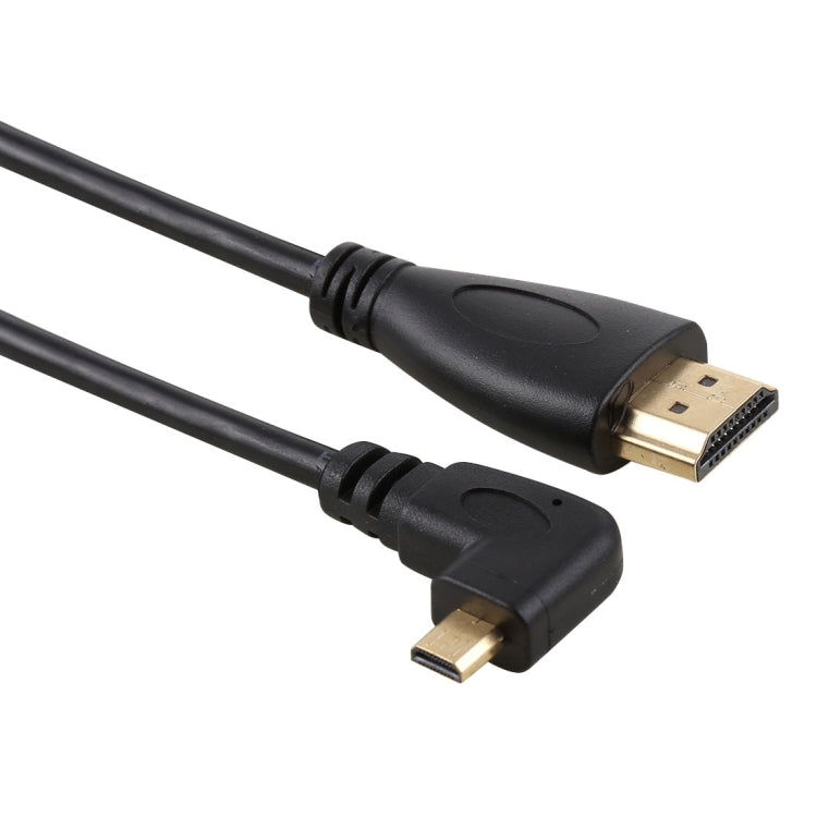 HDMI Male to Micro HDMI Right Angled Cable with Gold-Plated Connectors