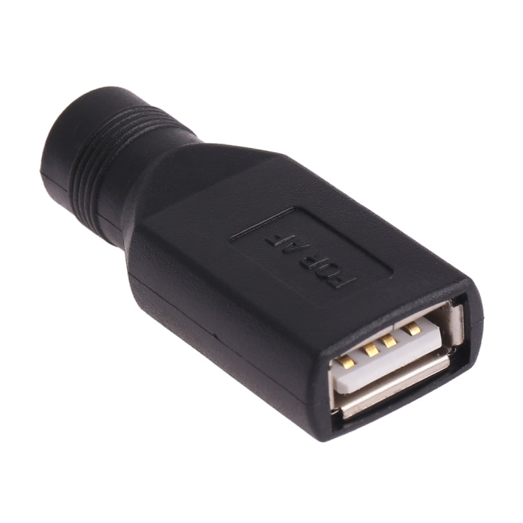 USB Female to 5.5 x 2.1mm Plug Adapter Connector