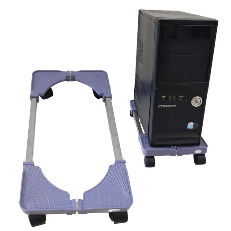 Adjustable Computer Mainframe Mobile Base Bracket with Wheels