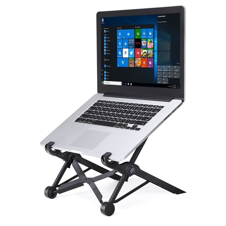 Portable Height-Adjustable Laptop Stand for 11.6 Inch and Larger Devices in Black