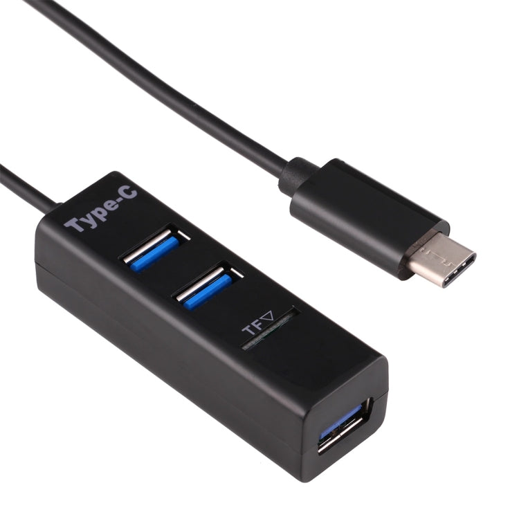 2 in 1 USB-C Hub with 3 USB 2.0 Ports and TF Card Reader