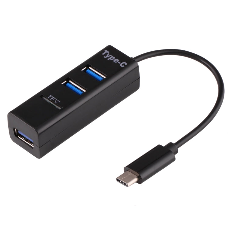 2 in 1 USB-C Hub with 3 USB 2.0 Ports and TF Card Reader