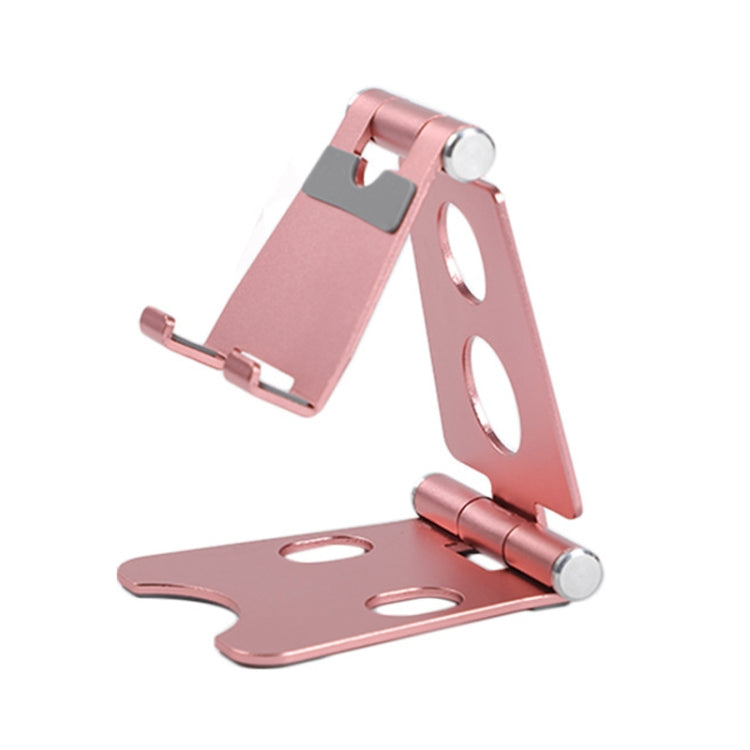 Lazy Artifact Aluminum Tablet Stand in Rose Gold with Adjustable Angle and Compact Size