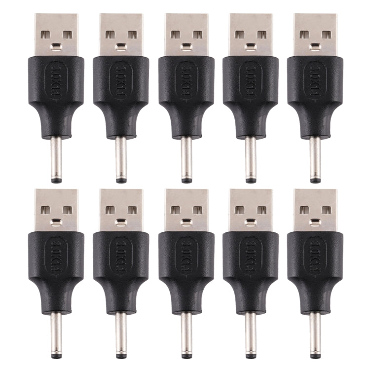 10 Piece USB 2.0 Male to 3.0 x 1.1mm Male DC Power Plug Connector