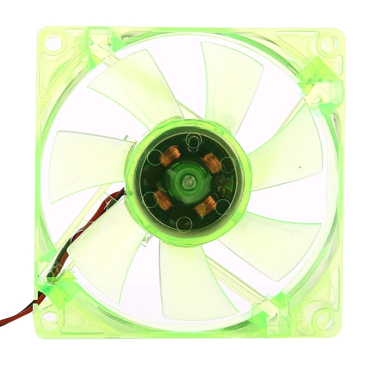 LED Lighted Computer Case Cooler Cooling Fan 80x80x25mm