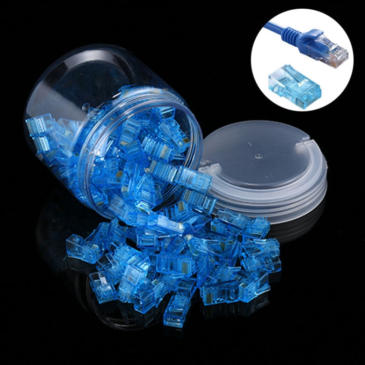 100-Piece Anpwoo Amp01 RJ45 Connector Modular Plug (Blue)