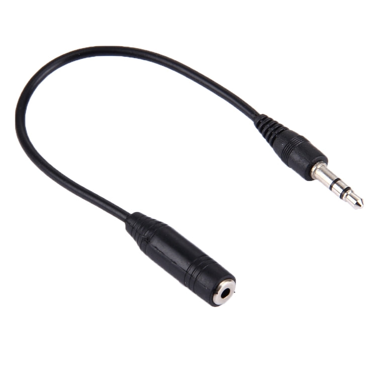 3.5mm Male to 2.5mm Female Stereo Adapter Audio Cable, 23cm Length (Black)