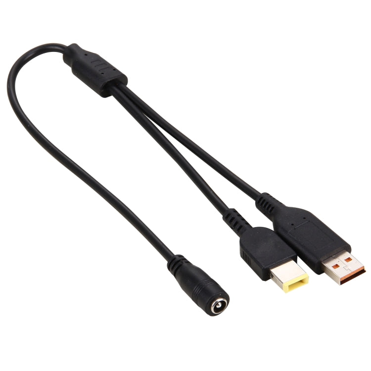 Lenovo Laptop Power Adapter Cable - 5.5x2.1mm Female to YOGA 3 & Big Square Male Interfaces