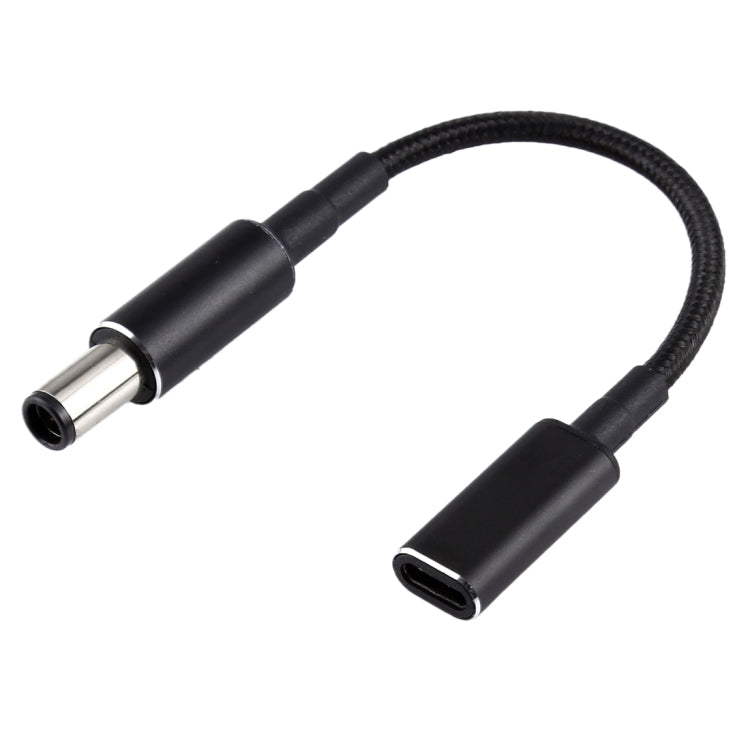 HP 100W PD Adapter Cable with Nylon Braid - 7.4x0.6mm Male to USB-C Female