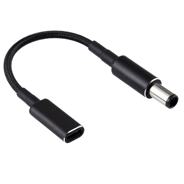 HP 100W PD Adapter Cable with Nylon Braid - 7.4x0.6mm Male to USB-C Female