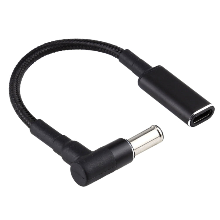 6.0 x 1.4mm Elbow to USB-C Adapter with Nylon Braid Cable