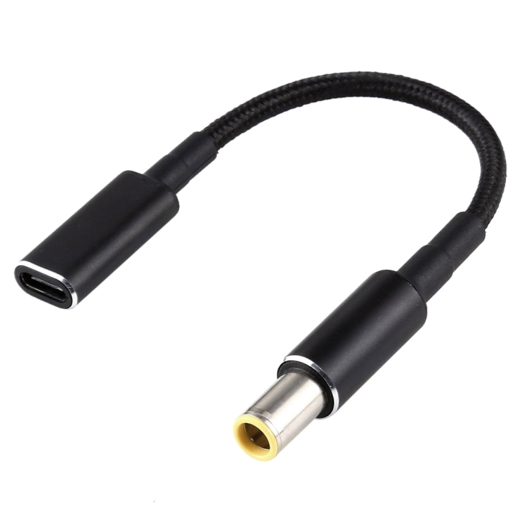 100W USB-C to 7.9x0.9mm PD Adapter Cable with Nylon Braid