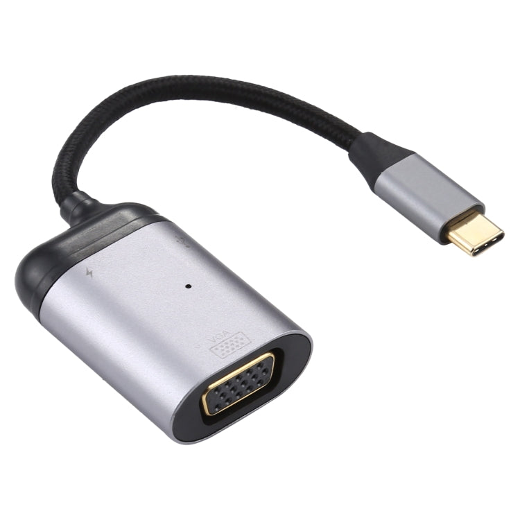 4K UHD USB-C to VGA + PD Sync Adapter Cable with Rapid Charging