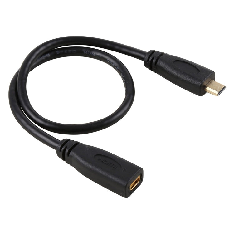 30cm 1080P Micro HDMI Female to Male Gold-plated Adapter Cable