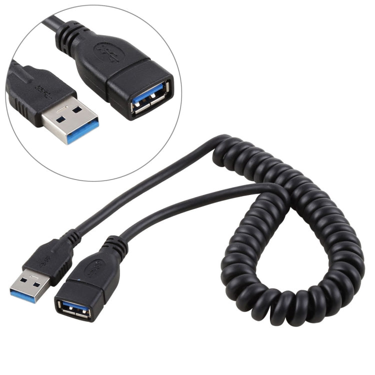 Retractable USB 3.0 Extension Cable - 1.5m High-Speed Male to Female