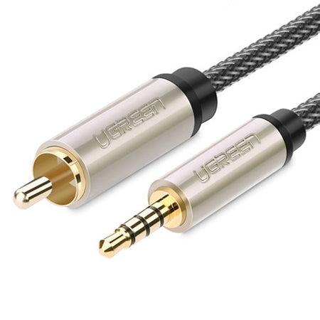 UGREEN 3.5mm to RCA Audio Cable for Xiaomi Mi 1/2 TV with 2m Length (Black)