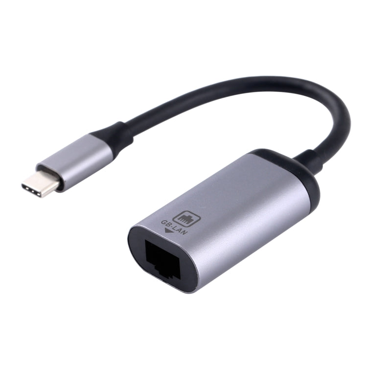 Type-C Male to Gigabit RJ45 Female Adapter Converter for High-Speed Data Transfer