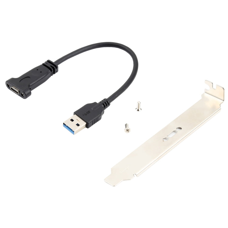 USB 3.0 Male Computer Expansion Cable with Type-C Female Connector