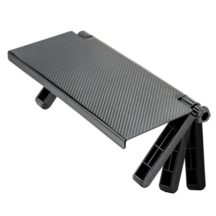 Television Computer Monitor Storage Bracket with Remote Control Organizer (Black)