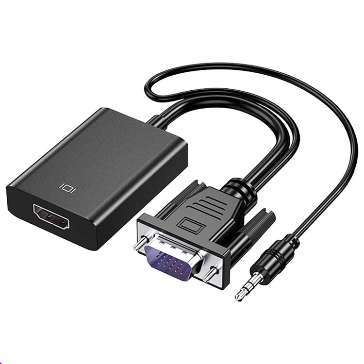 VGA to HDMI Converter with Audio Cable for 1080P Resolution