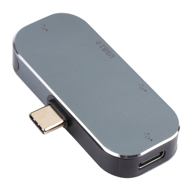4-in-1 USB-C Adapter with USB-C, USB 3.0, and Dual USB Ports
