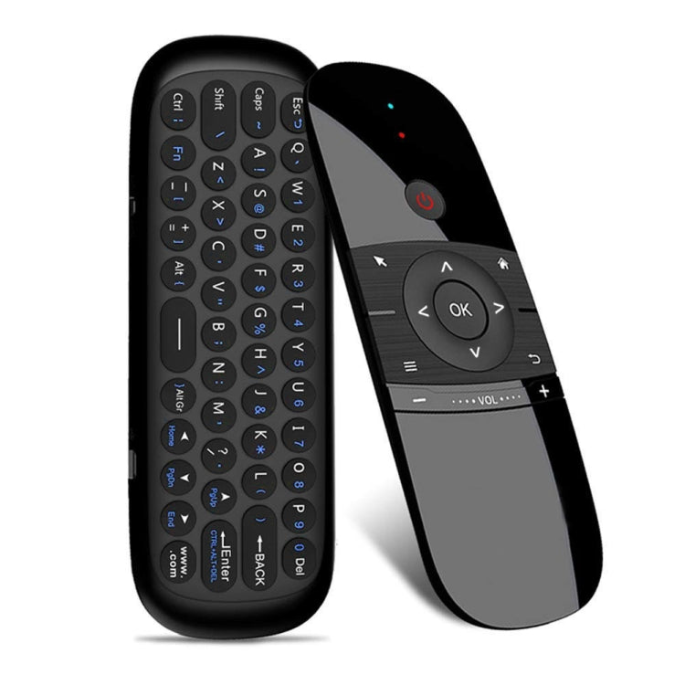 W1 Wireless QWERTY 57-Keys Keyboard 2.4G Air Mouse Remote Controller with LED Indicator