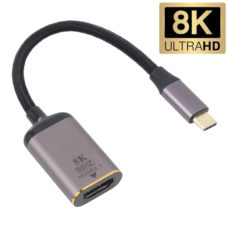 8K 60Hz HDMI to USB-C Male Adapter Cable