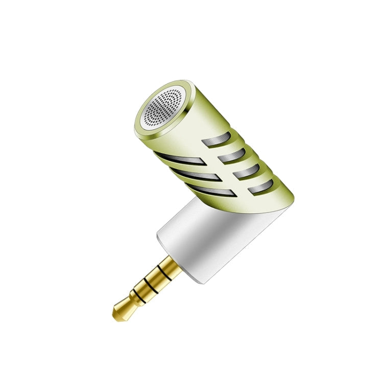 Compact Rotating Condenser Microphone for Smart Devices with 3.5mm Earphone Port(Green)