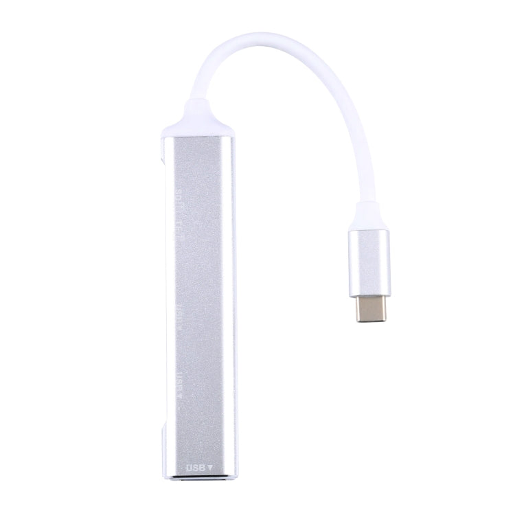 5 in 1 USB-C / Type-C 3.1 Docking Station HUB with Card Reader and 3 USB 3.0 Ports (Grey)