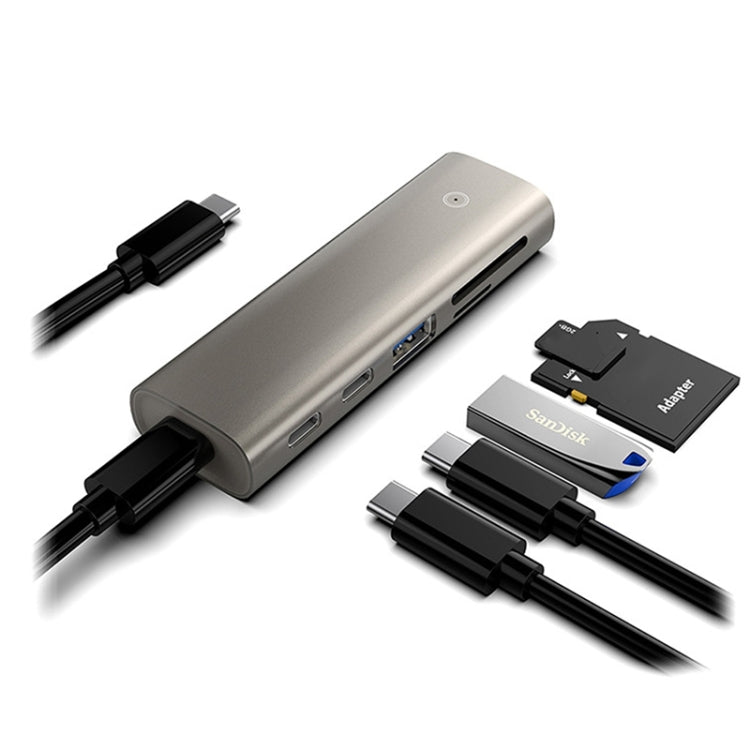 Rocketek HC463 6-in-1 HUB Adapter with USB3.1 Gen2 and Type-C 3.1
