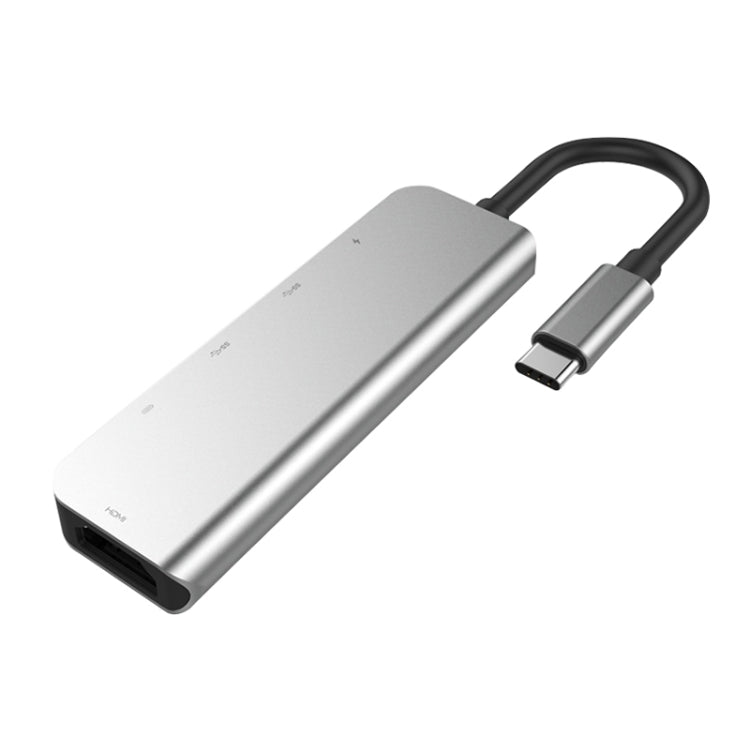 5-in-1 HDMI, USB x 2, PD x 2 to USB-C / Type-C HUB Adapter