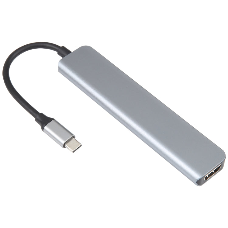 7 in 1 USB-C / Type-C to USB Docking Station HUB Adapter with HDMI and Card Reader