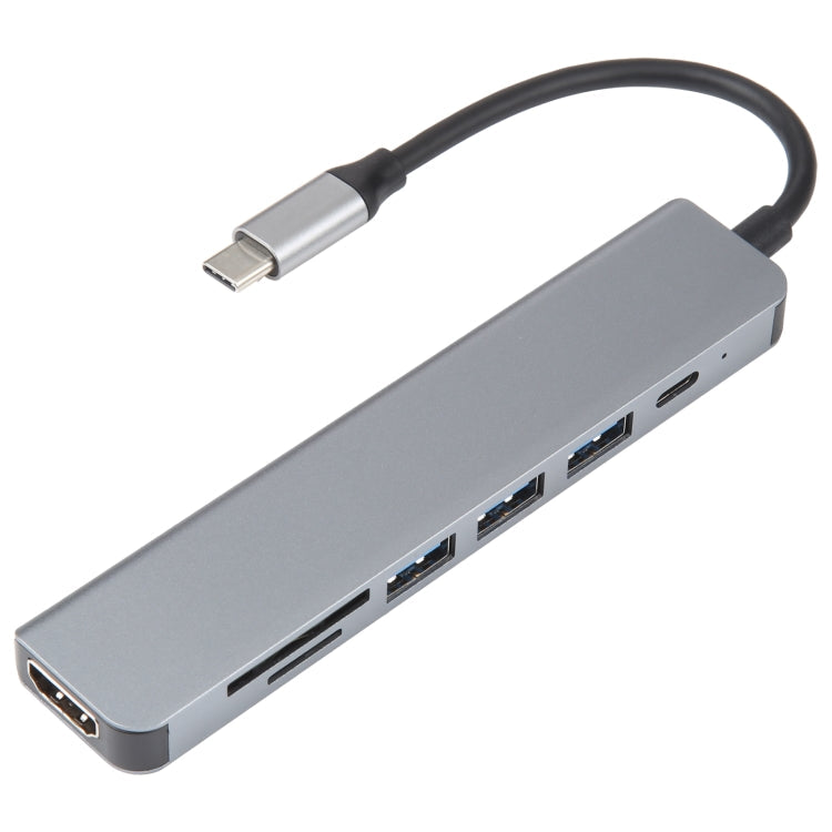 7 in 1 USB-C / Type-C to USB Docking Station HUB Adapter with HDMI and Card Reader
