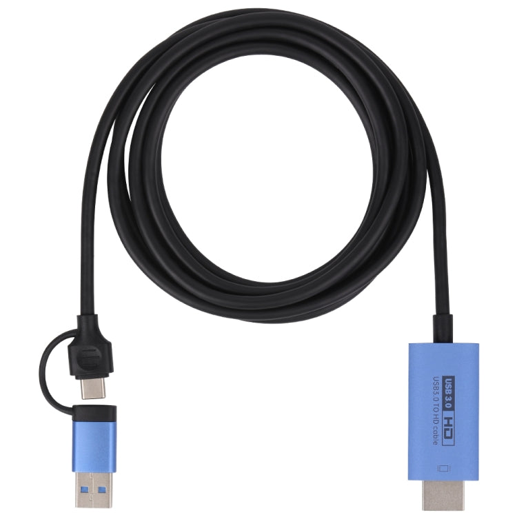 V05E USB 3.0 and USB-C / Type-C to HDMI Adapter Cable